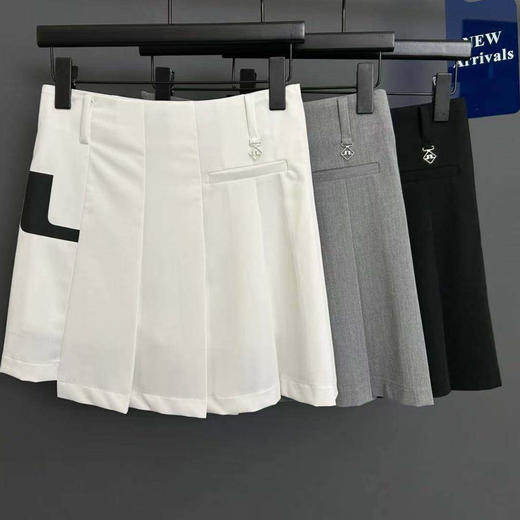 高尔夫服装韩版女士百褶短裙不规则高腰显瘦四季百搭防走光半身裙 商品图0