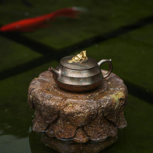 龙德堂陶艺 汤宣武 丙午贺岁作品《指日高升》贝壳烧 原矿大红袍 200cc 库存请咨询客服 商品图2