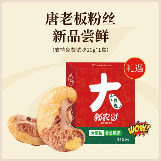 [唐老板专属][头茬新货 鲜采上市]新农哥正宗大颗粒腰果225g*4罐饱满大腰果原味盐焗解馋零食干果- 商品图5