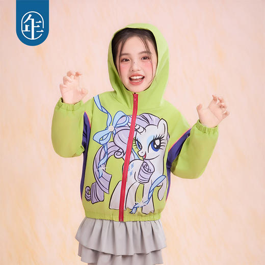 小马宝莉联名年衣童装拼色外套春新款女童卡通小马宝莉拼色外套N1261023A21 商品图5