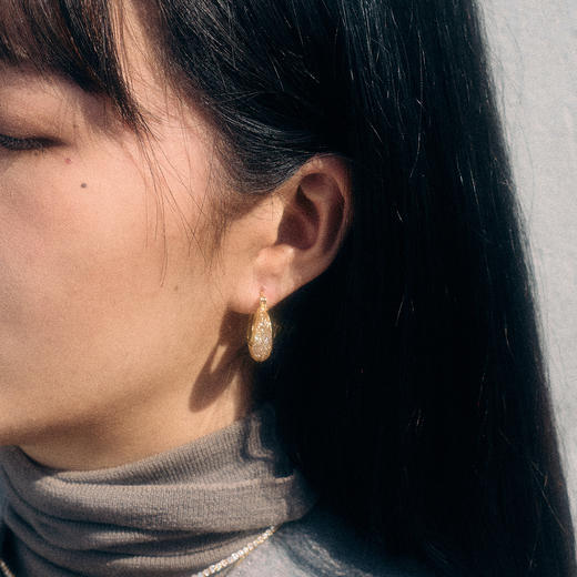 【春夏新款】alodia.co 品牌直发 LUNE网兜钻闪月光包耳扣耳环 复古浪漫闪耀璀璨小众设计感 商品图4