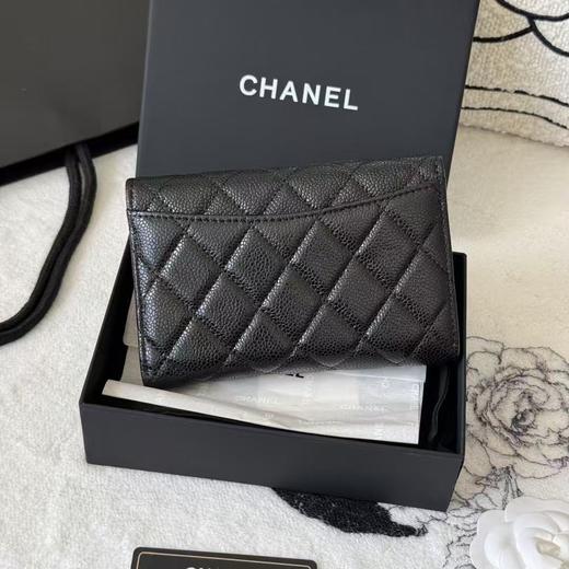 香奈儿  三折钱包  进口鱼子酱球纹牛皮（LZ） 商品图1