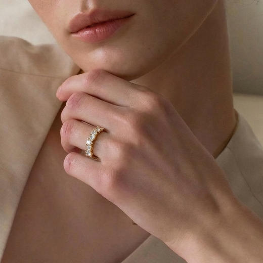 ShiningHouse[培育] 18k金钻石戒指 心形1克拉钻人工真钻人造钻石K金戒指时尚钻石戒指悦己送礼臻选【此商品不支持7天无理由退货退款】预计3日发货 商品图4