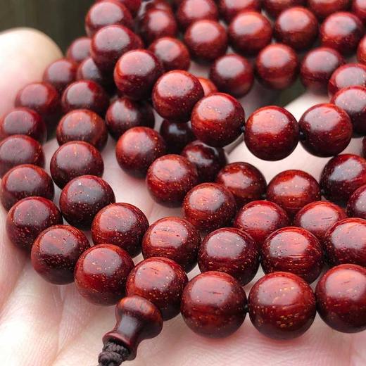 【青山特惠】0.8*108颗5星多金星 小叶紫檀手串 t8 商品图5