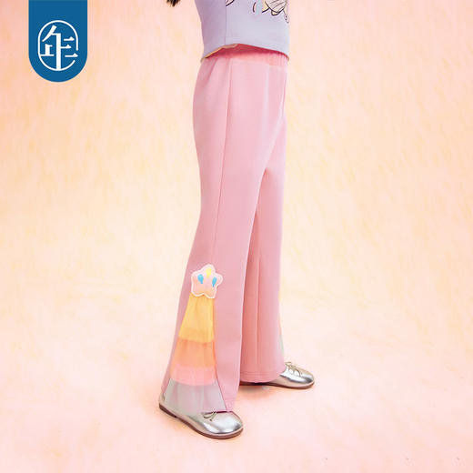 小马宝莉联名年衣童装裤子春季新款女童卡通小马宝莉撞色裤子N1261022B02 商品图7