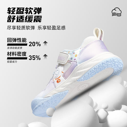 泰兰尼斯春款小童段时尚透气百搭女童运动鞋T01X4A3955 商品图2
