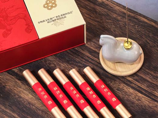 【马上福来非遗香礼】福禄寿喜财非遗手工线香收藏赠礼新年礼物节庆礼品 商品图3