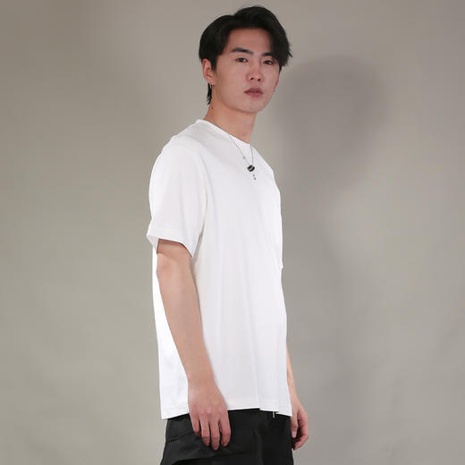 DRONKOO 2026 圆领左胸NO1刺绣修身短袖T恤 商品图3