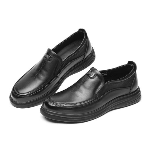 男士真皮商务休闲皮鞋一脚蹬软底中年爸爸鞋通勤单鞋2026春季新款N6C115-30 商品图3