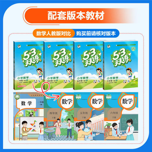 2026春版53天天练小学下册同步训练练习册人教RJ人教正版书 商品图1