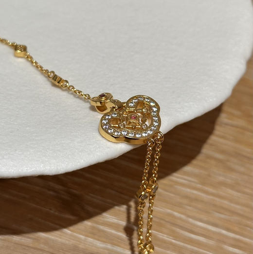 老铺同款金色饰品耳钉项链012703 商品图12