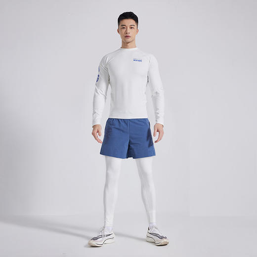 OMG 【轻暖衣】弹力磨毛运动保暖内衣健身衣服男士长袖打底衫秋冬 商品图4