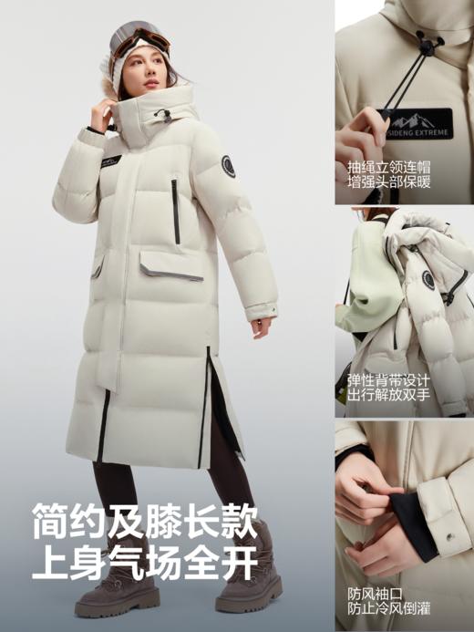 明星同款北方波司登极寒90鹅绒户外工装25冬新款羽绒服女过膝长款 商品图7