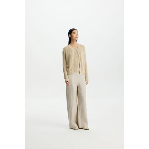 商场同款PURE TOUCH女装26春夏新款针织开衫圆领小香风针织短外套 商品图6