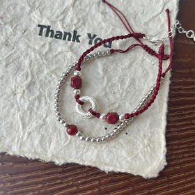 简约平安扣红绳双层手链-纪念日百货门店同款169094639