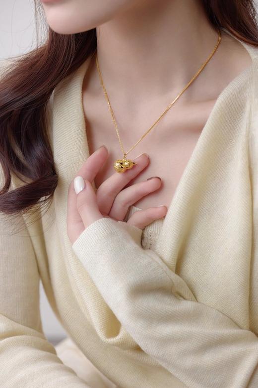 福禄双全  财源广进 葫芦福禄 好运相伴  银镀金开年首饰 做自己的幸运星 （非质量问题 不退不换） 商品图8