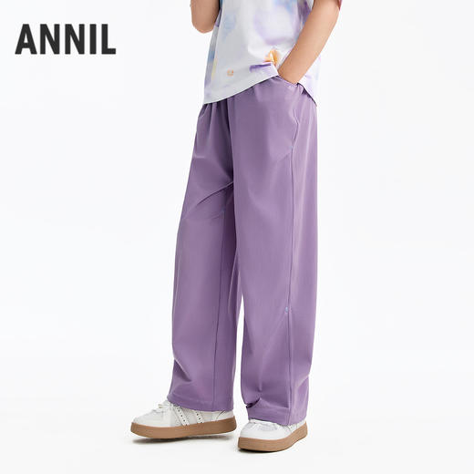 男女童全腰梭织单裤夏季新款安奈儿童装EM626573 商品图2