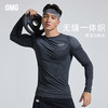 OMG运动 透气贴身层裸感吸湿排汗健身服训练衣服春秋季紧身衣修身 商品缩略图0