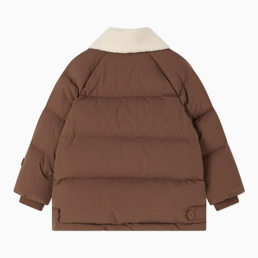 【秒1】【MQD】【专柜同款】童装三防羽绒服羊羔绒拼接蓄热保暖复古学院风 商品图3