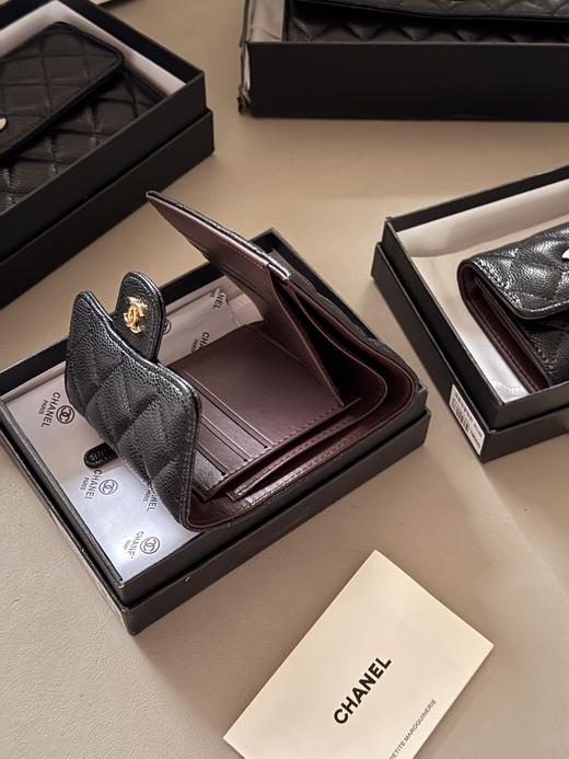 新年新钱包🎈自留款~CHANEL香奈儿 菱格鱼子酱三折短钱包 日常出门零钱和卡足够 实用又好看的一款 高级到犯规~ 商品图5