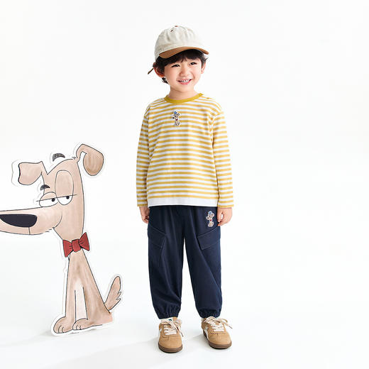 【实体店同款】男童圆领长袖针织衫春季新款安奈儿童装XB611061 商品图3