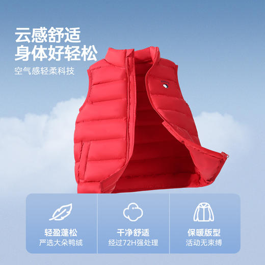 【90-160】【史努比】男女童冬款保暖羽绒马甲 商品图4