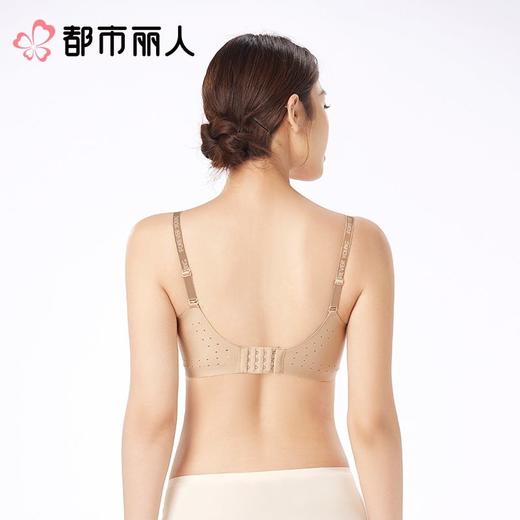 都市丽人内衣B杯中厚文胸泳布内衣无痕内衣3/4杯内衣软尺码内衣三排四扣无钢圈LBC1B1 商品图3