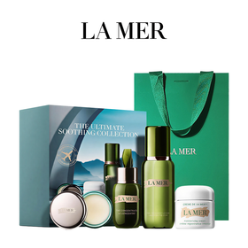 【保税仓美妆】LAMER海蓝之谜卓效舒愈四件套护肤套盒 (精粹水150ml+浓缩精华50ml+经典面霜60ml+唇膜9g)送礼袋 汕头保税仓直发 免税版