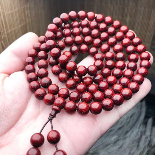 【青山特惠】0.8*108颗5星多金星 小叶紫檀手串 t8 商品图0