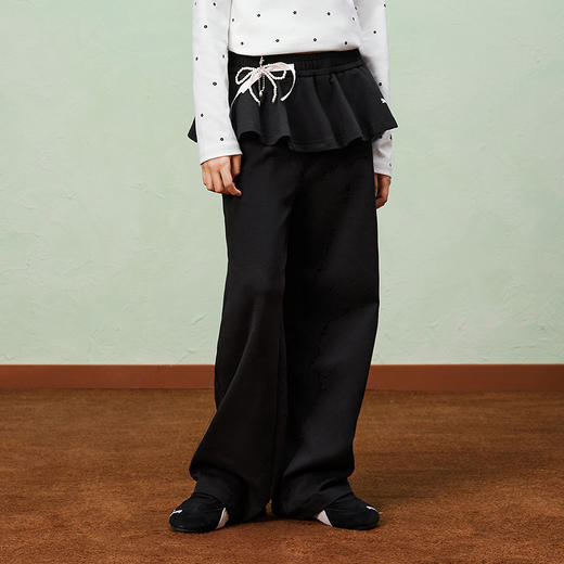 PUMA彪马童装2026春季新款儿童长裤女童休闲裤花边腰头甜美时尚 商品图4