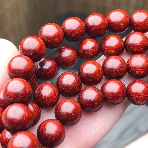 【青山特惠】0.8*108颗5星半满金星 小叶紫檀手串 t18 商品图2