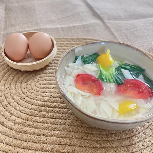 砂地红光头旗花面片(原味、菠菜味、胡萝卜味、鸡蛋味、山药味）100g/袋 商品图8