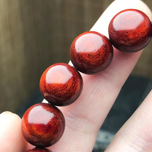 【青山特惠】1.2*17颗4.5星 带金星手串 小叶紫檀 t12 商品图1