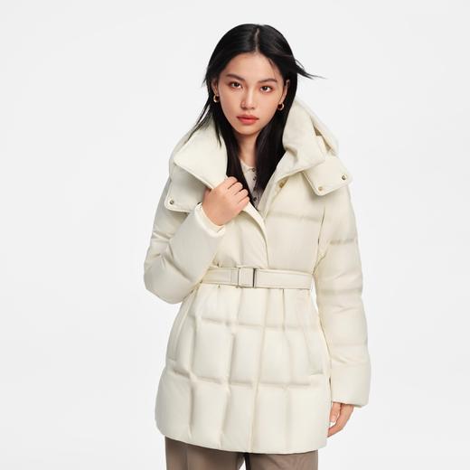 波司登25新款羽绒服女商务可脱卸帽中款品质直充收腰显瘦90鹅绒 商品图2