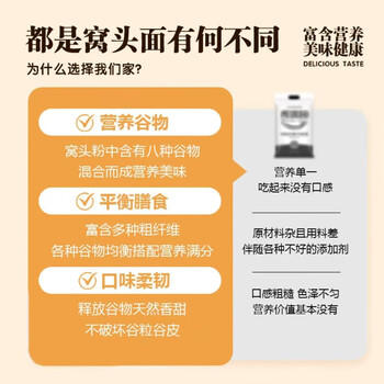 芝蓉儿窝头面五谷杂粮面粉自发窝窝头粗粮面粉玉米家用八宝荞麦面5斤 /粮油调味 /面粉 /专用粉 商品图7