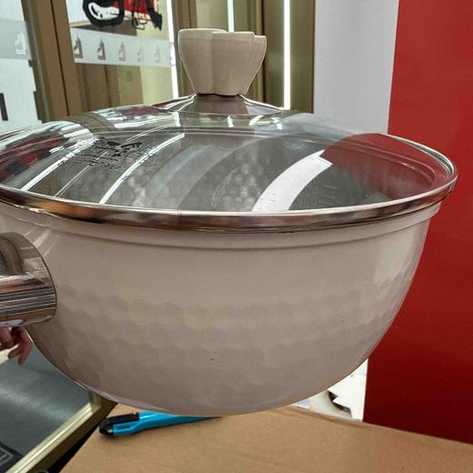 神田幻彩系白色18cm雪平锅套装(锅锅盖 商品图0