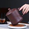 宜兴紫砂杯 宁静致远/竹节杯 原矿紫泥  440cc 手工大容量 家用办公泡茶盖杯 泡茶杯百搭 商品缩略图3
