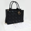 【95新】Dior迪奥Book Tote 手袋M1324OWHP_M900中号黑色全皮Book Tote五格托特包手提单肩包女士260126NJS30 商品缩略图1