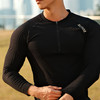 速力达蓄能压缩速干T恤透气排汗跑步越野徒步健身半拉链运动长袖男女 商品缩略图3