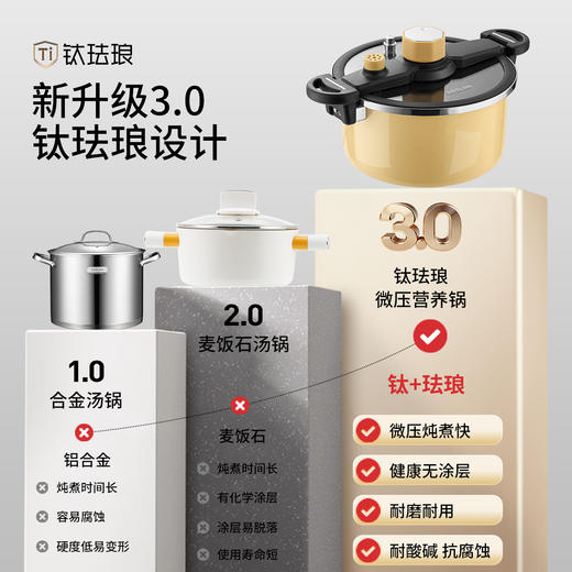 德世朗钛珐琅微压营养锅DFS-T842DZ 商品图2