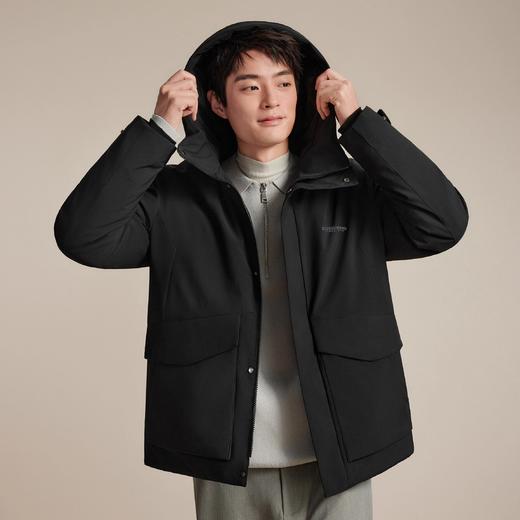 波司登2025新款羽绒服男经典休闲运动时尚百搭通勤短款保暖连帽 商品图0
