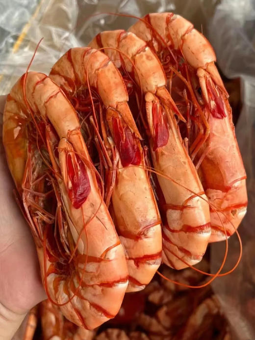 xm{即食虾干零食，零添加！果木烤晒真的香...}新一批的深海斑节虾干，即食小零食剥壳就可以吃！煲粥煮面通通行，逢年过节接待客人~ 商品图6