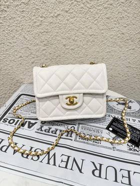 Chanel 21s CF 荔枝纹牛皮 白金 豆腐包