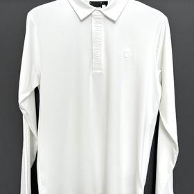 高尔夫服装秋冬季新款男士长袖T恤简约黑白色速干休闲户外运动衣