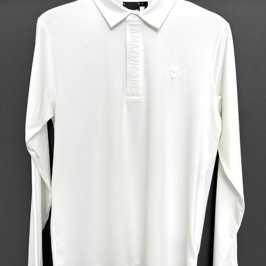 高尔夫服装秋冬季新款男士长袖T恤简约黑白色速干休闲户外运动衣 商品图0