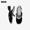 【上新】MIO米奥时装凉鞋女2026夏季新款蝴蝶结水钻纽带圆头后空中跟单鞋M262218631 商品缩略图3