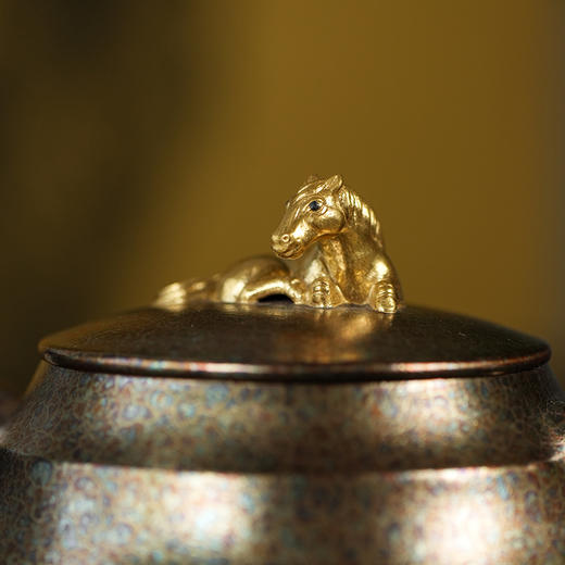 龙德堂陶艺 汤宣武 丙午贺岁作品《指日高升》贝壳烧 原矿大红袍 200cc 库存请咨询客服 商品图3