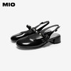 【上新】MIO米奥时装凉鞋女2026夏季新款蝴蝶结水钻纽带圆头后空中跟单鞋M262218631 商品缩略图2