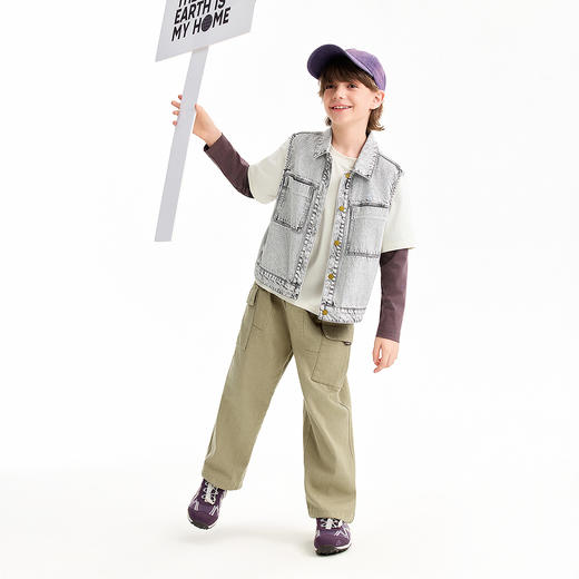 【实体店同款】男童马夹春季新款安奈儿童装AB612027 商品图3