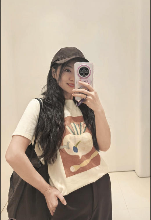 【高品质私服】【IC全棉汗布乳白色T恤】细腻光洁，手感柔软，亲肤舒适G1649-CC【无标出货 介意慎拍】 商品图0